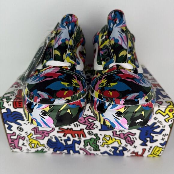 NEW VANS Kenzo x OG Old Skool LX Floral Green True White Men’s Size 9 Rare - Picture 3 of 11